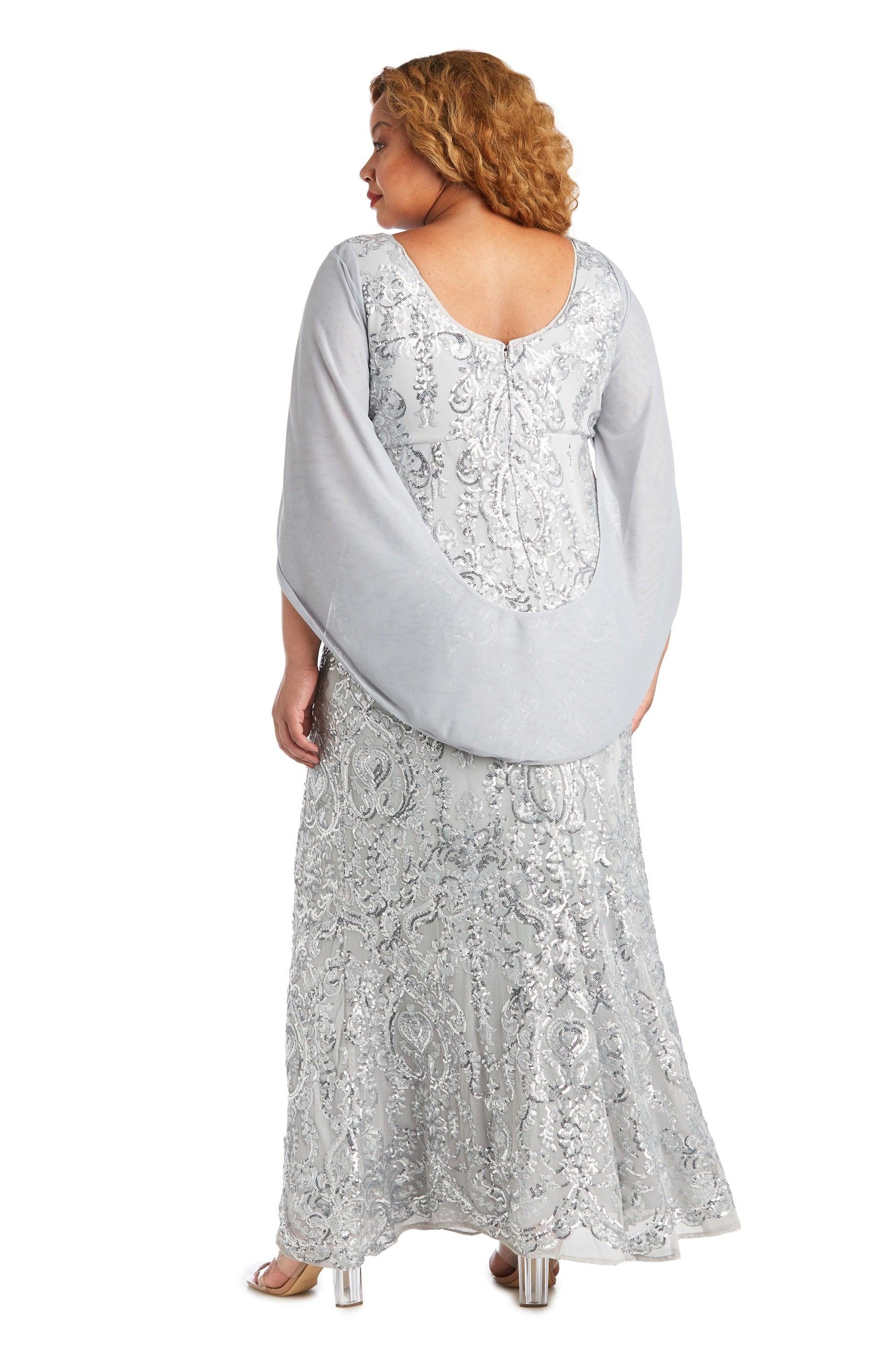 Formal Dresses Long Plus Size Formal Dress Silver