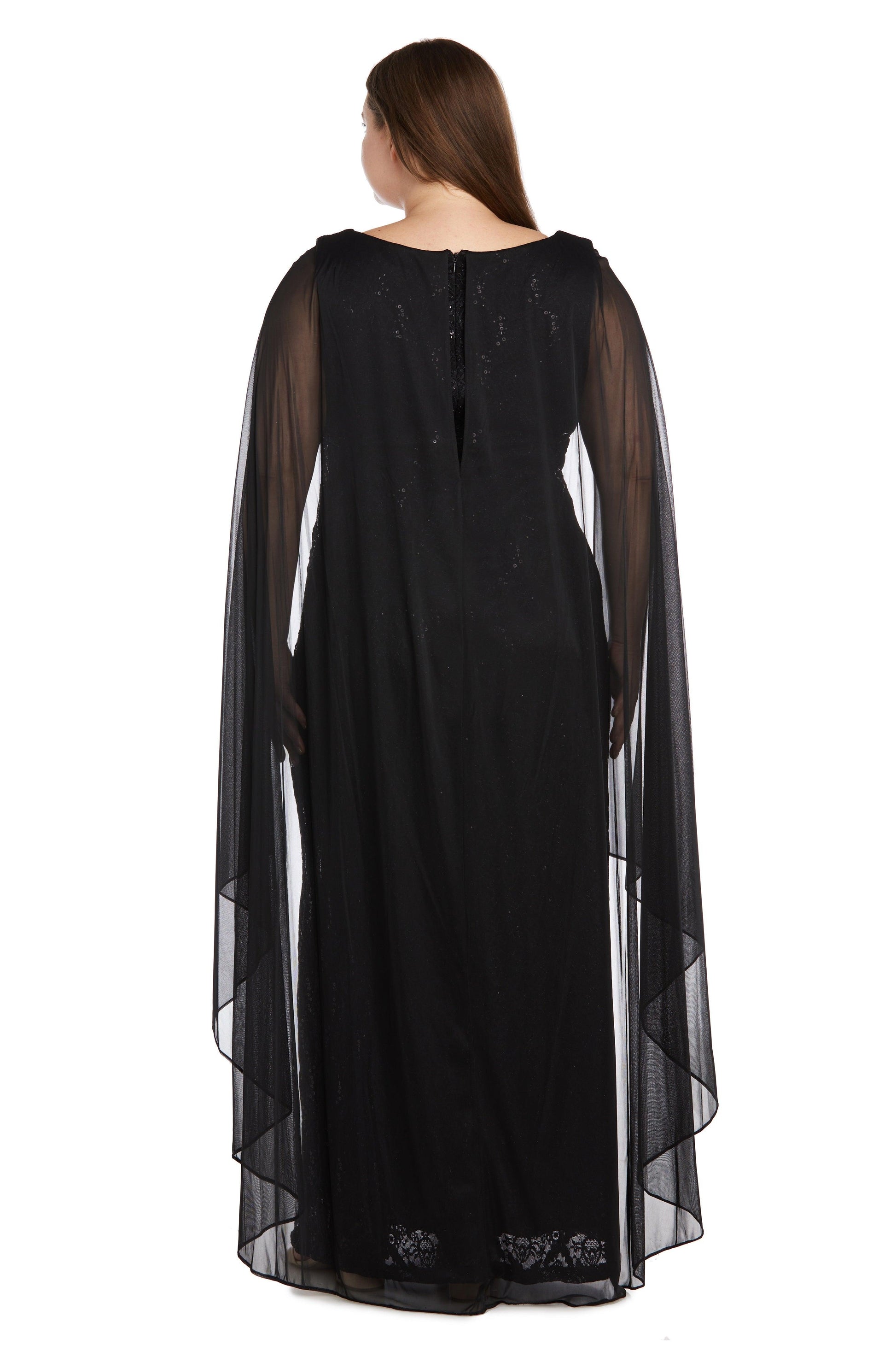 R&M Richards Long Plus Size Formal Dress 9663W - The Dress Outlet