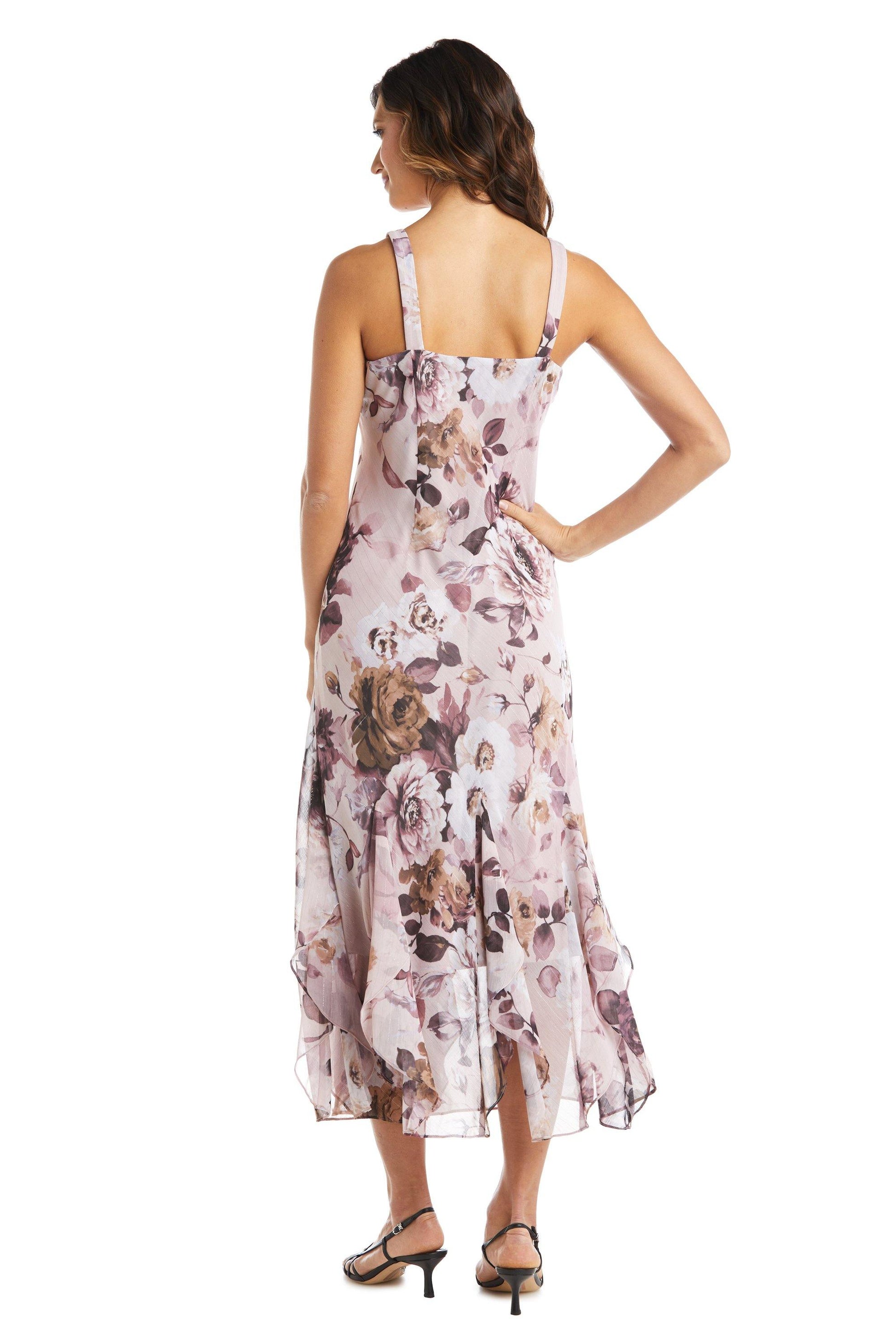 R&M Richards Long Two Piece Floral Jacket Dress 7915 - The Dress Outlet