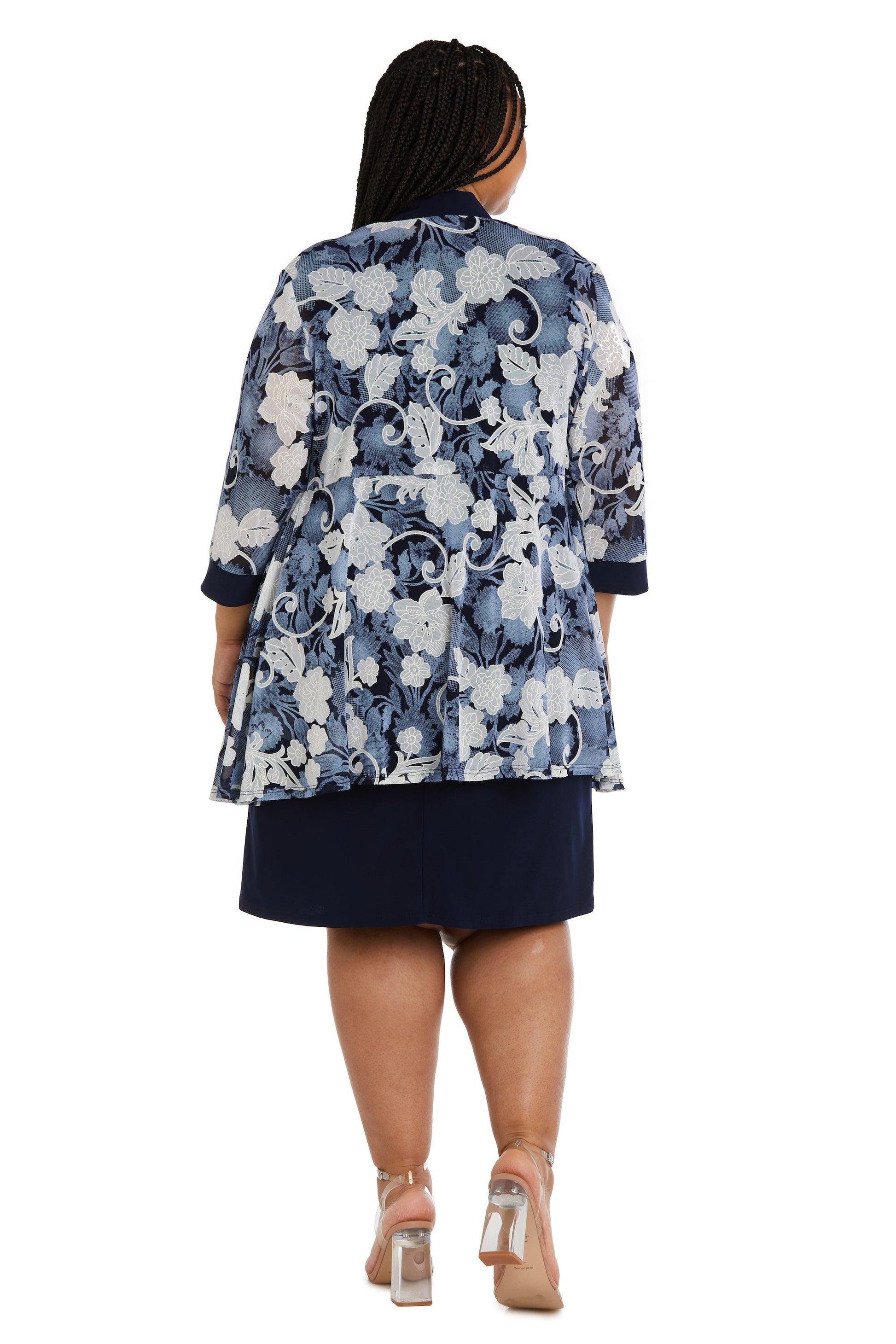R&M Richards Plus Size Jacket Short Dress 9313W - The Dress Outlet