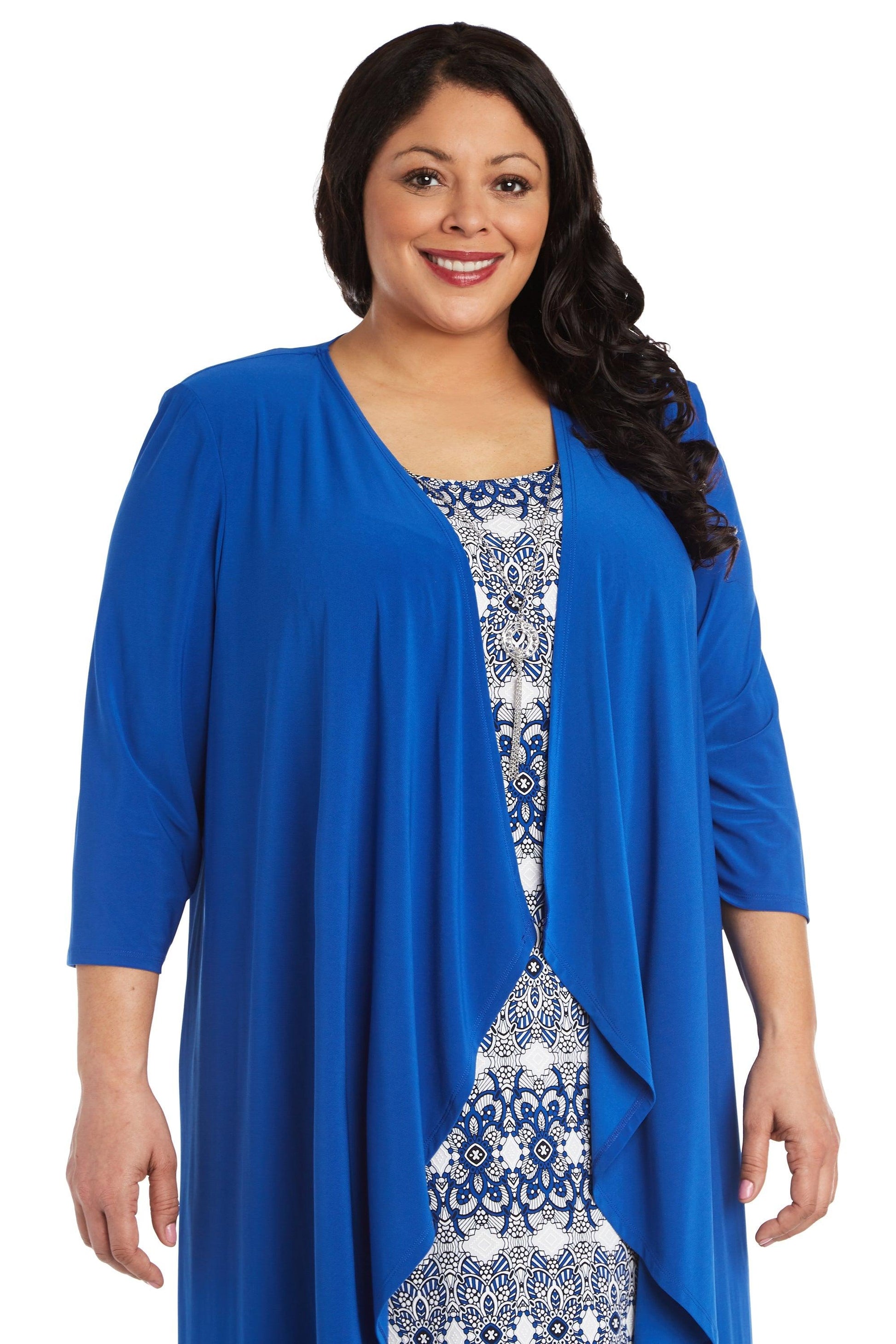 R&M Richards Plus Size Short Jacket Dress 7687W - The Dress Outlet