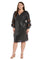 R&M Richards Plus Size Short Metallic Dress 5633W - The Dress Outlet
