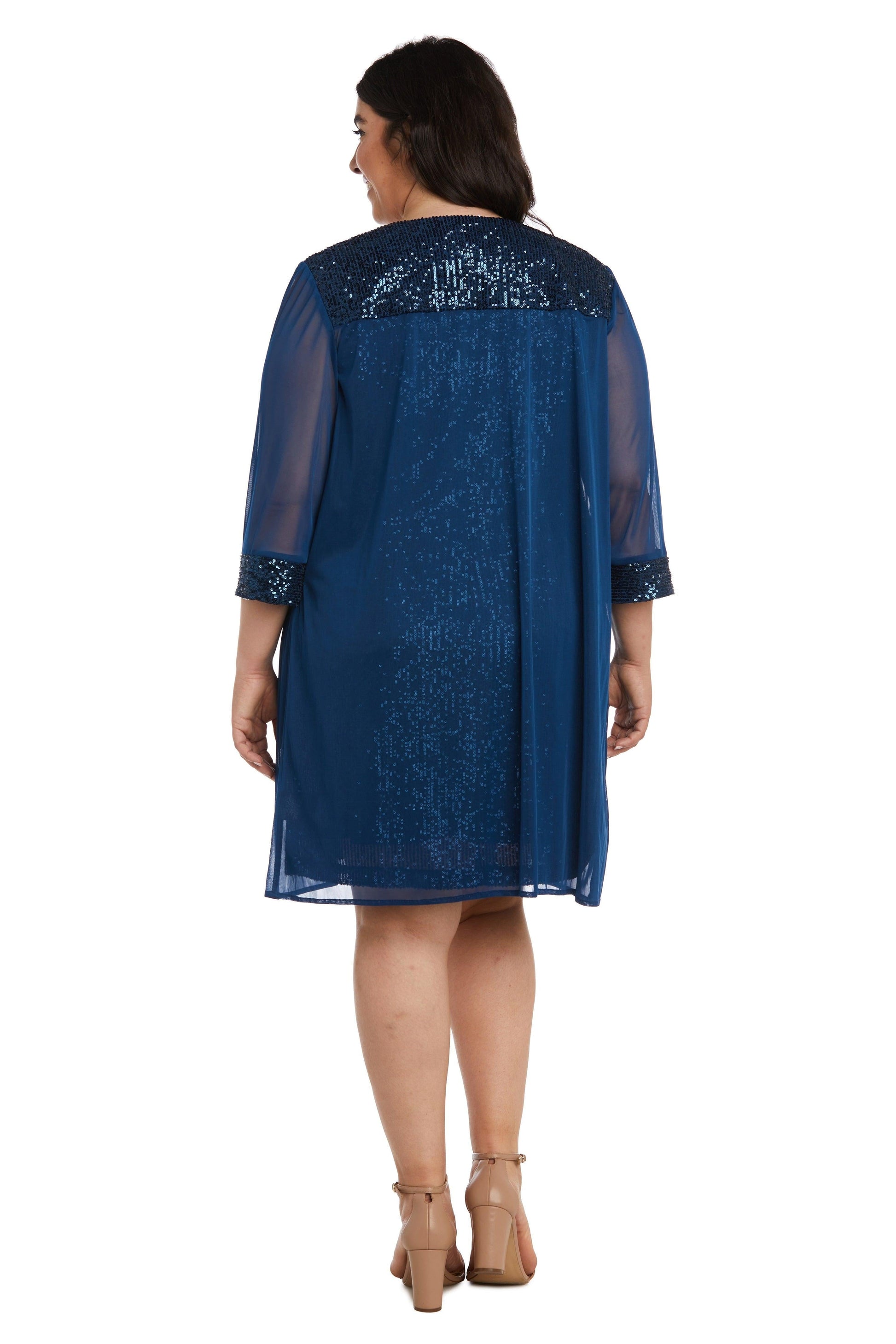 R&M Richards Short Black Formal Dress Jacket Peacock