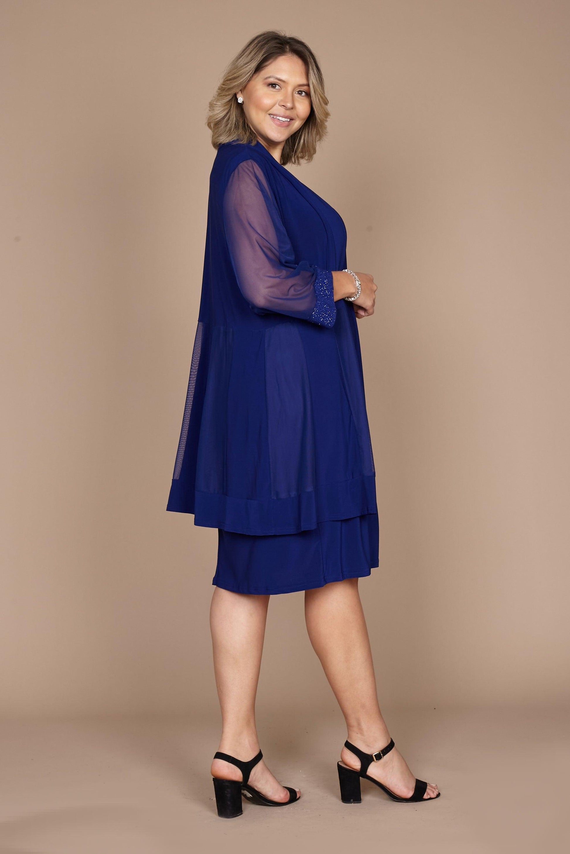R&M Richards Short Formal Petite Jacket Dress 8271P - The Dress Outlet