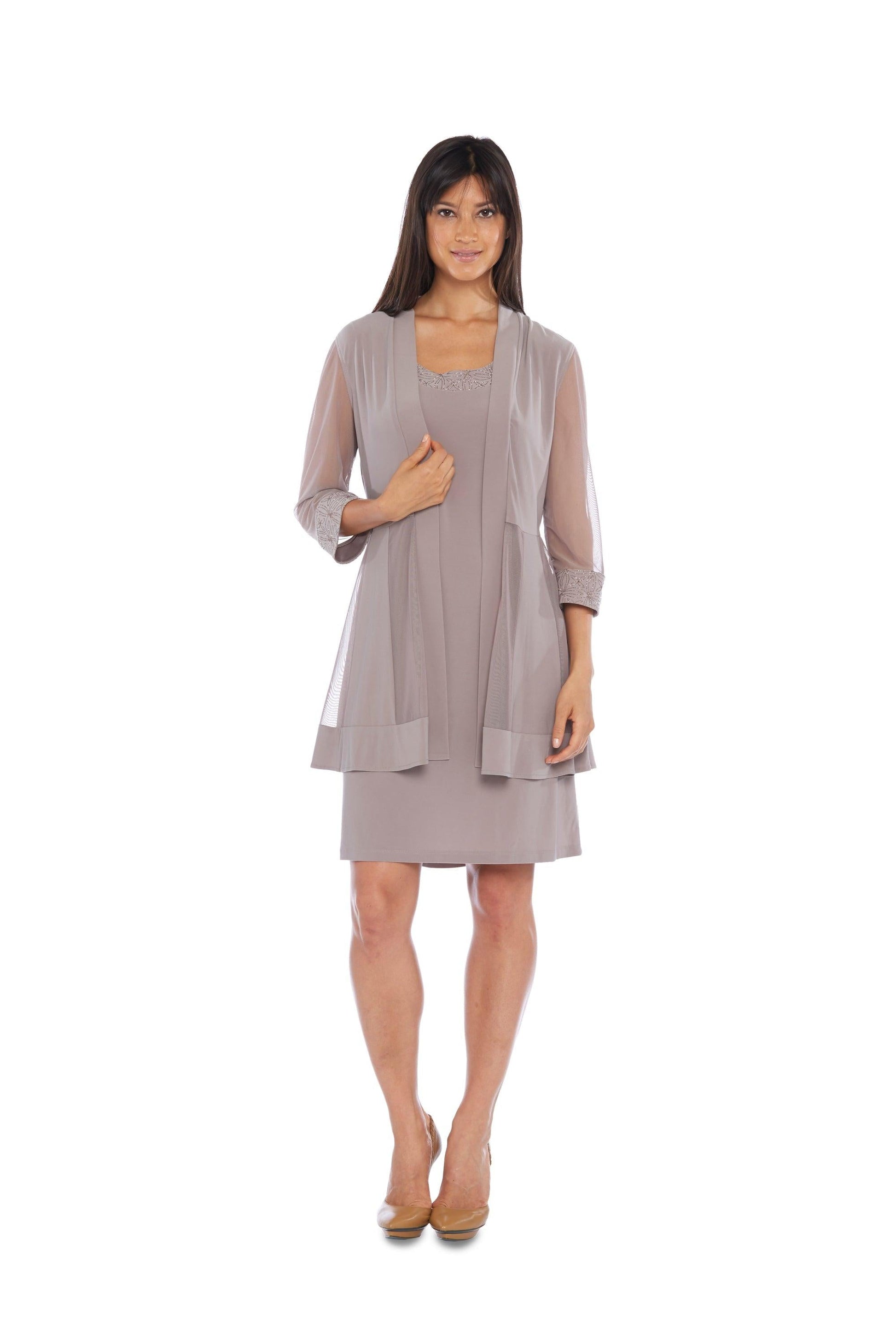 R&M Richards Short Formal Petite Jacket Dress 8271P - The Dress Outlet