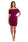 R&M Richards Short Off Shoulder Dress 9377 - The Dress Outlet