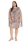 R&M Richards Short Plus Size Capelet Dress 7670W - The Dress Outlet