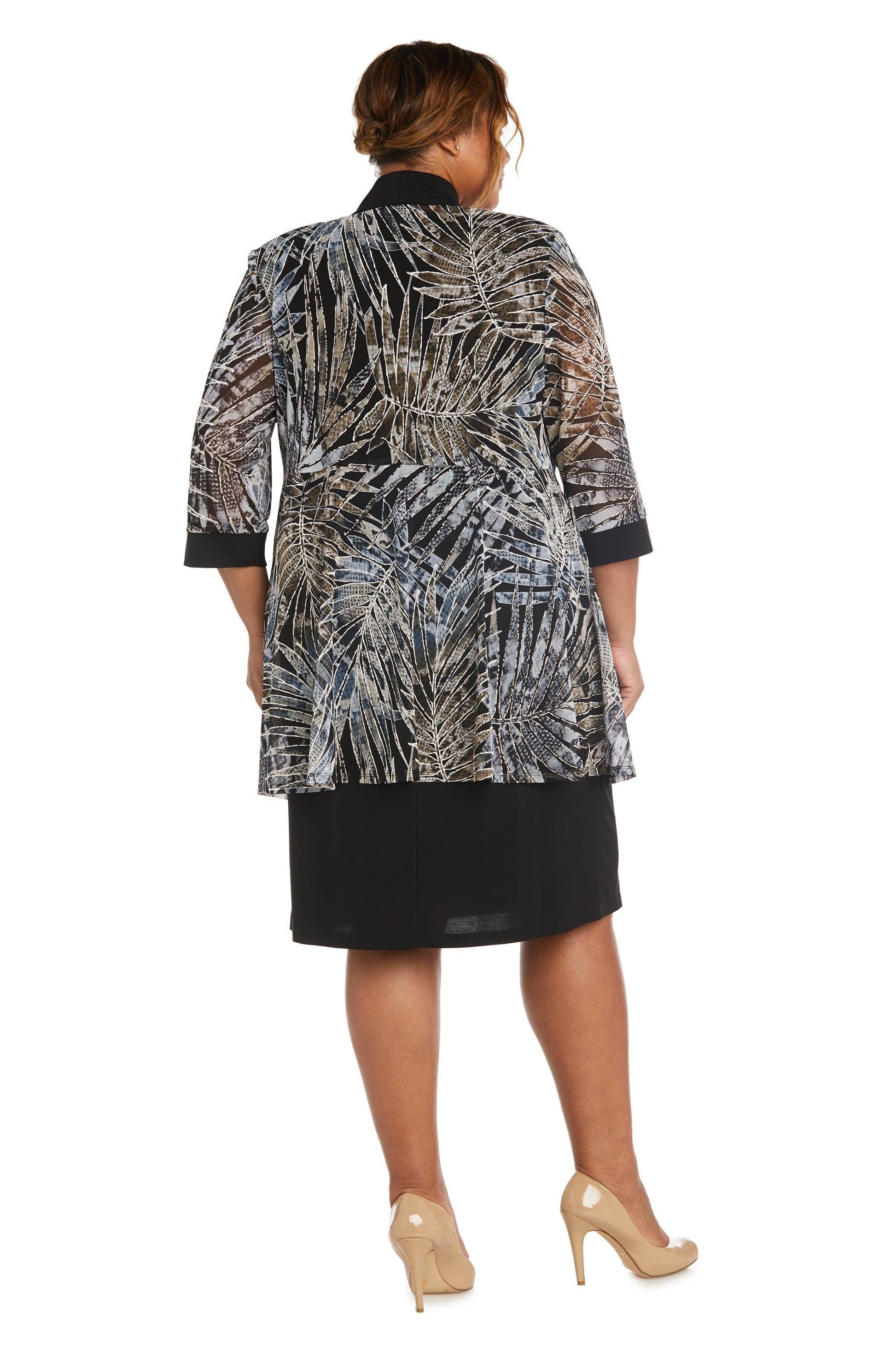 R&M Richards Short Plus Size Jacket Dress 7953W - The Dress Outlet