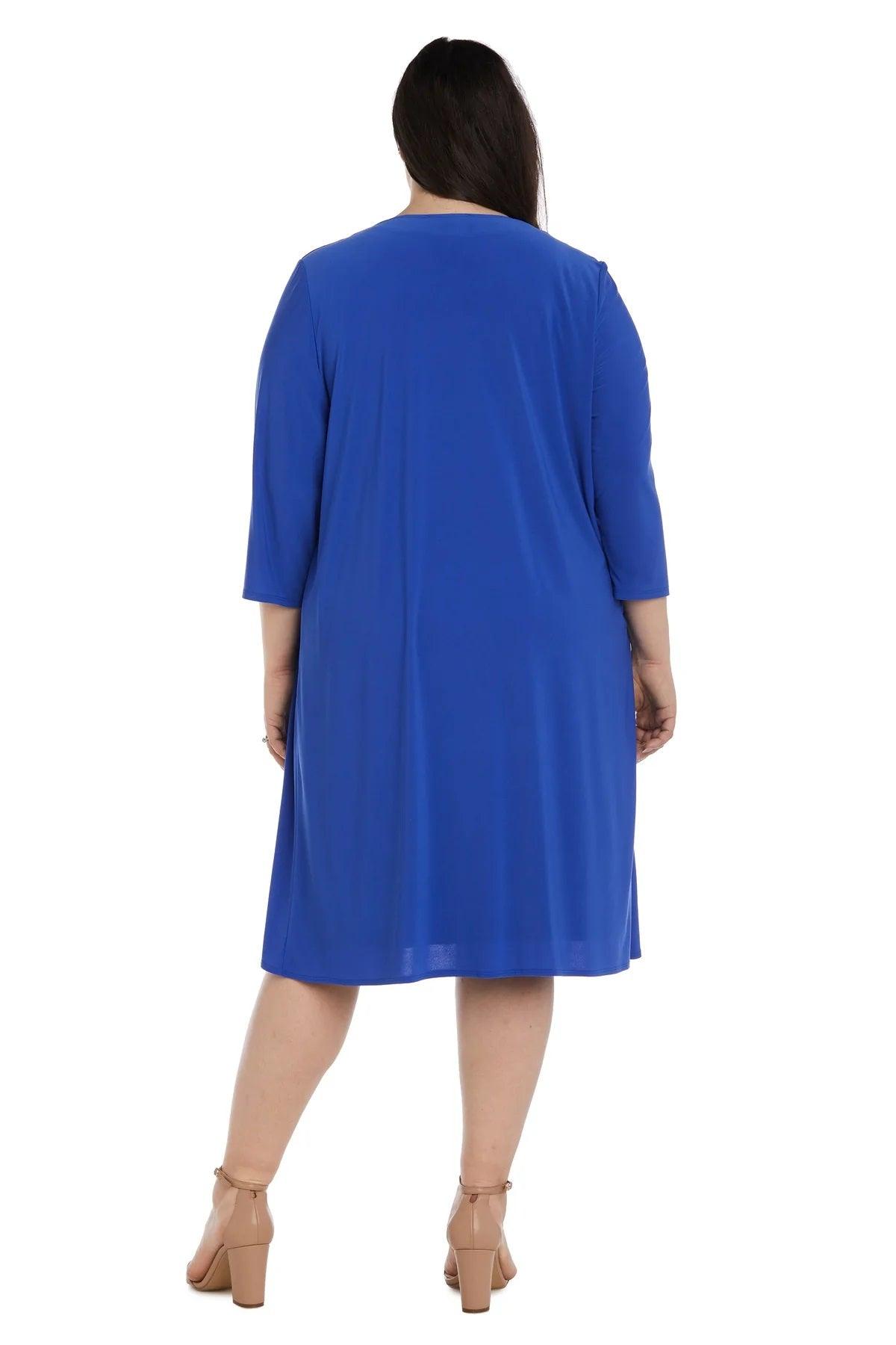 R&M Richards Short Plus Size Jacket Dress 7987W - The Dress Outlet