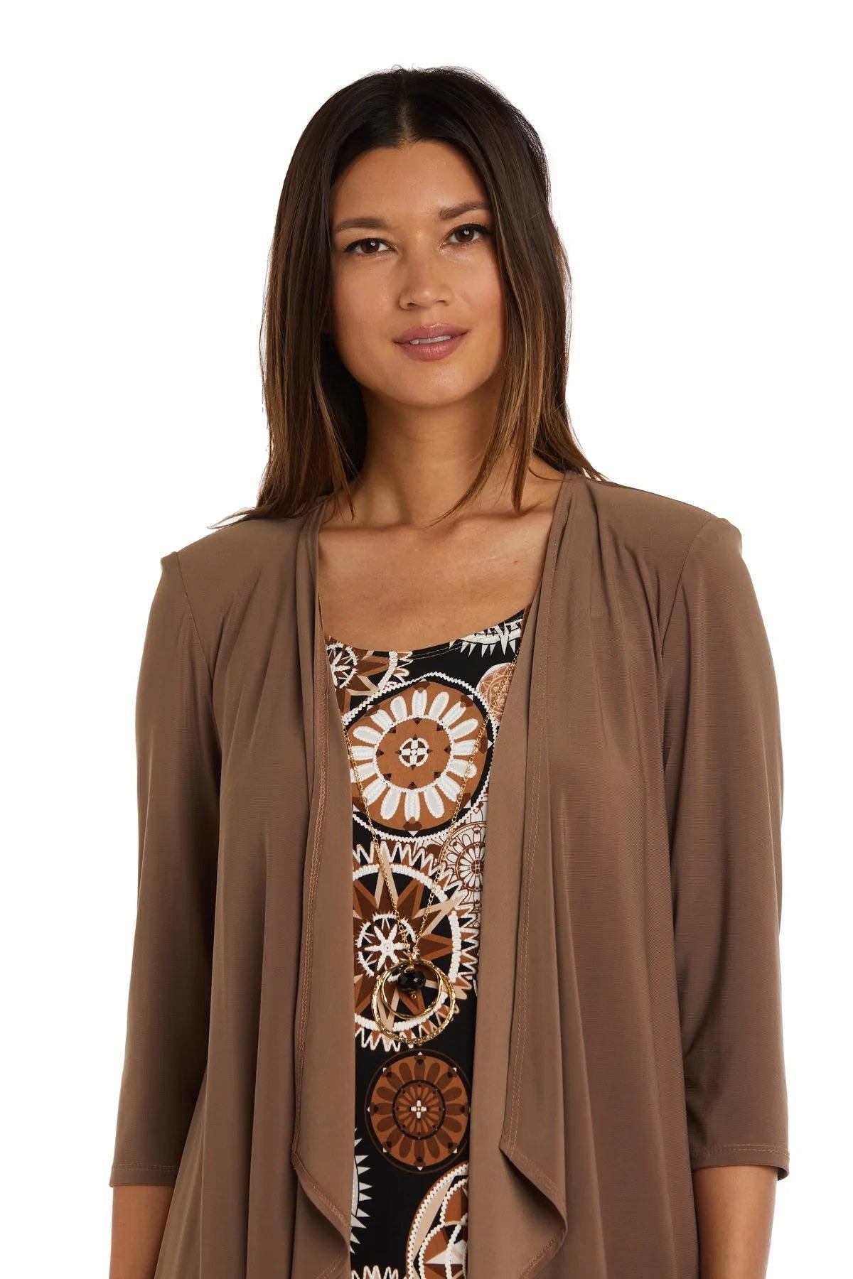 R&M Richards Short Print Jacket Petite Dress 7907P - The Dress Outlet