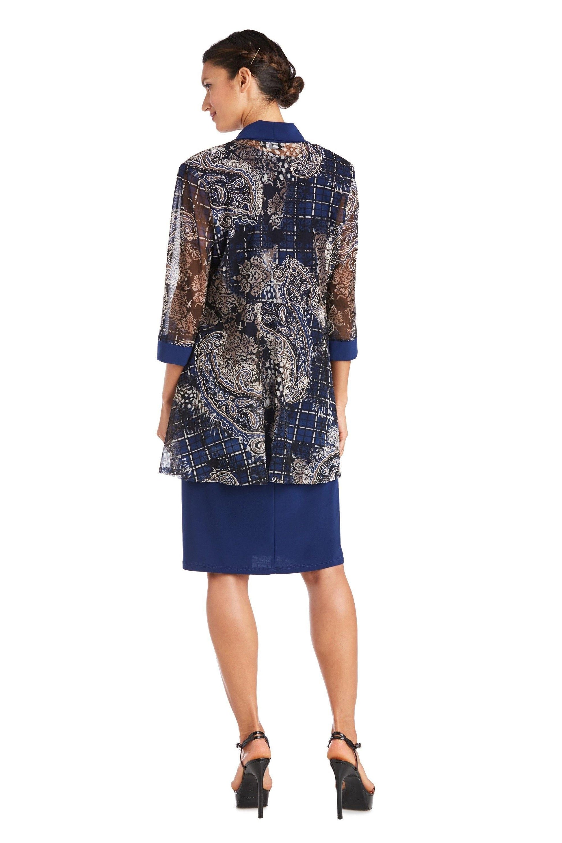 R&M Richards Short Two Piece Set Jacket Dress 7373 - The Dress Outlet
