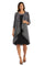 Mother of the Bride Dresses Two Piece Short Jacket Dress Black/Silver