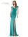 Rina di Montella Long Cap Sleeve Formal Dress 2824 - The Dress Outlet