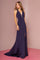 Rome Jersey Mermaid V-Neck Long Prom Dress - The Dress Outlet Elizabeth K