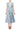 Cocktail Dresses Short Ruffle Floral Print Cocktail Dress Blue Multi
