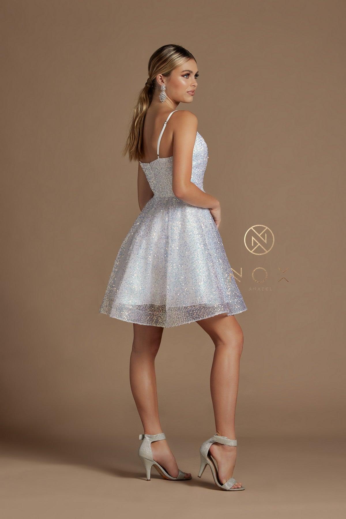 Sequins Cocktail Short Homecoming Dress - The Dress Outlet