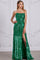 Prom Dresses Formal Sequin Long Beaded Evening Prom Dress Bright Emerald