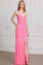 Prom Dresses Prom Beaded Sequin Long Formal Corset Dress Shiny Fuchsia