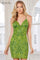 Cocktail Dresses Homecoming Short Beaded Sequin Cocktail Dress Apple