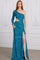 Prom Dresses Fitted Slit Sequin Prom Long Formal Evening Dress Iris