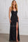 Prom Dresses Long Formal Beaded Sequin Evening Dress Black