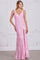 Prom Dresses Prom Long Formal Striped Sequin Evening Dress Shiny Pink