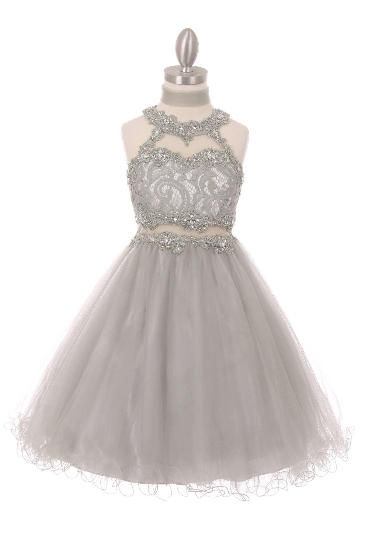 Short Beaded Dress Flower Girls Sale