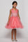 Short Beaded Flower Girl Dress - The Dress Outlet Cinderella Couture