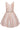 Short Beaded Metallic Flower Girl  Dress - The Dress Outlet