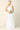 Simple Long Cap Sleeve Belted Lace Wedding Dress - The Dress Outlet