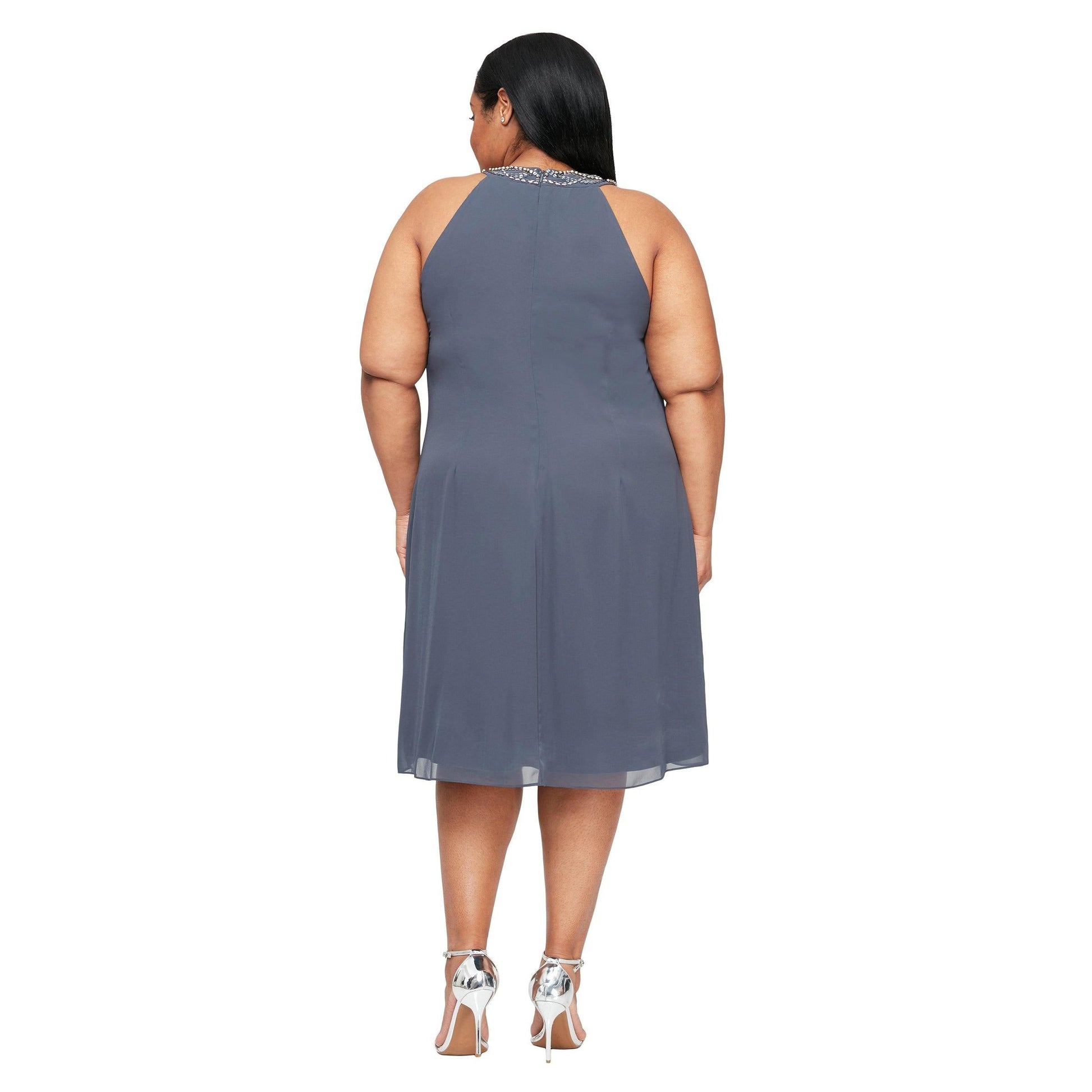 SL Fashions Short Plus Size Dress 611105 - The Dress Outlet