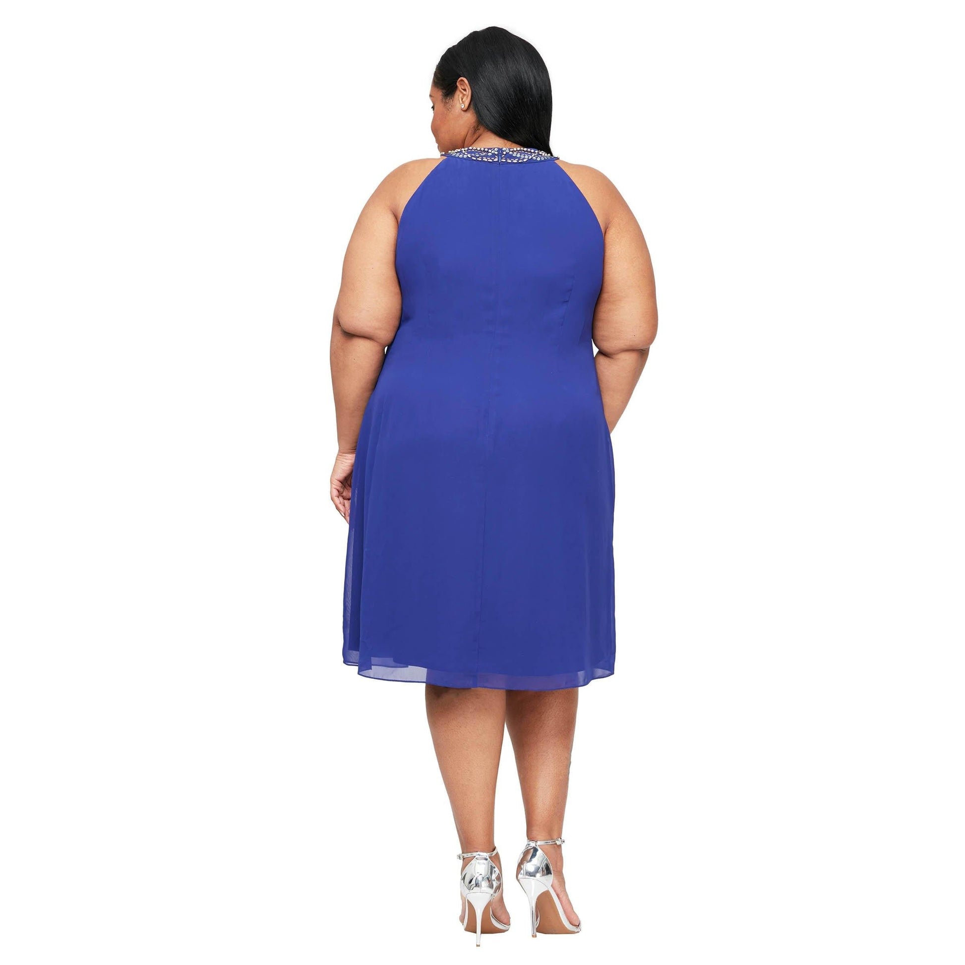 SL Fashions Short Plus Size Dress 611105 - The Dress Outlet