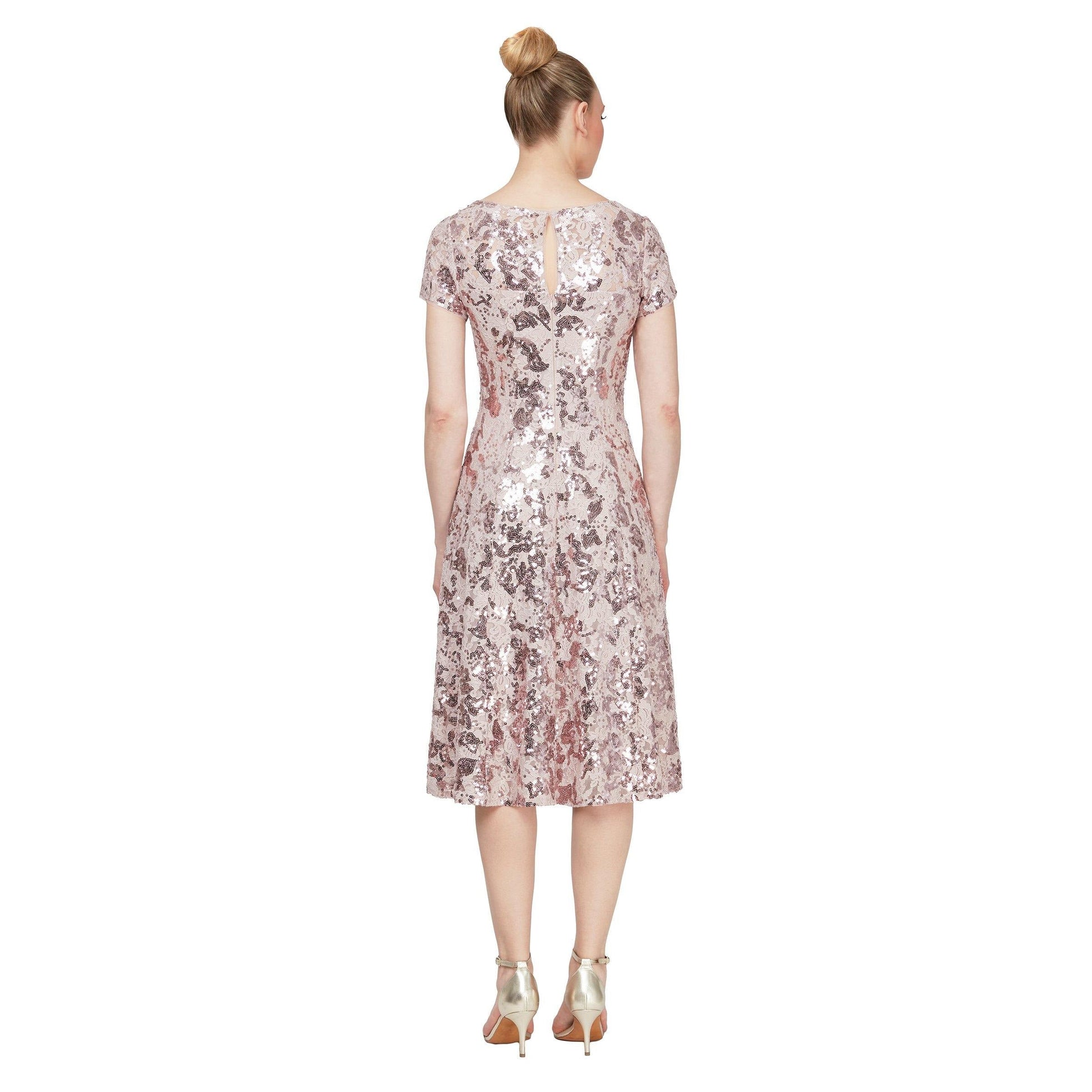 SL Fashions Formal Short Dress Cocktail 9119385 - The Dress Outlet