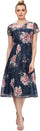SL Fashions Floral Midi Formal Dress Sale - The Dress Outlet