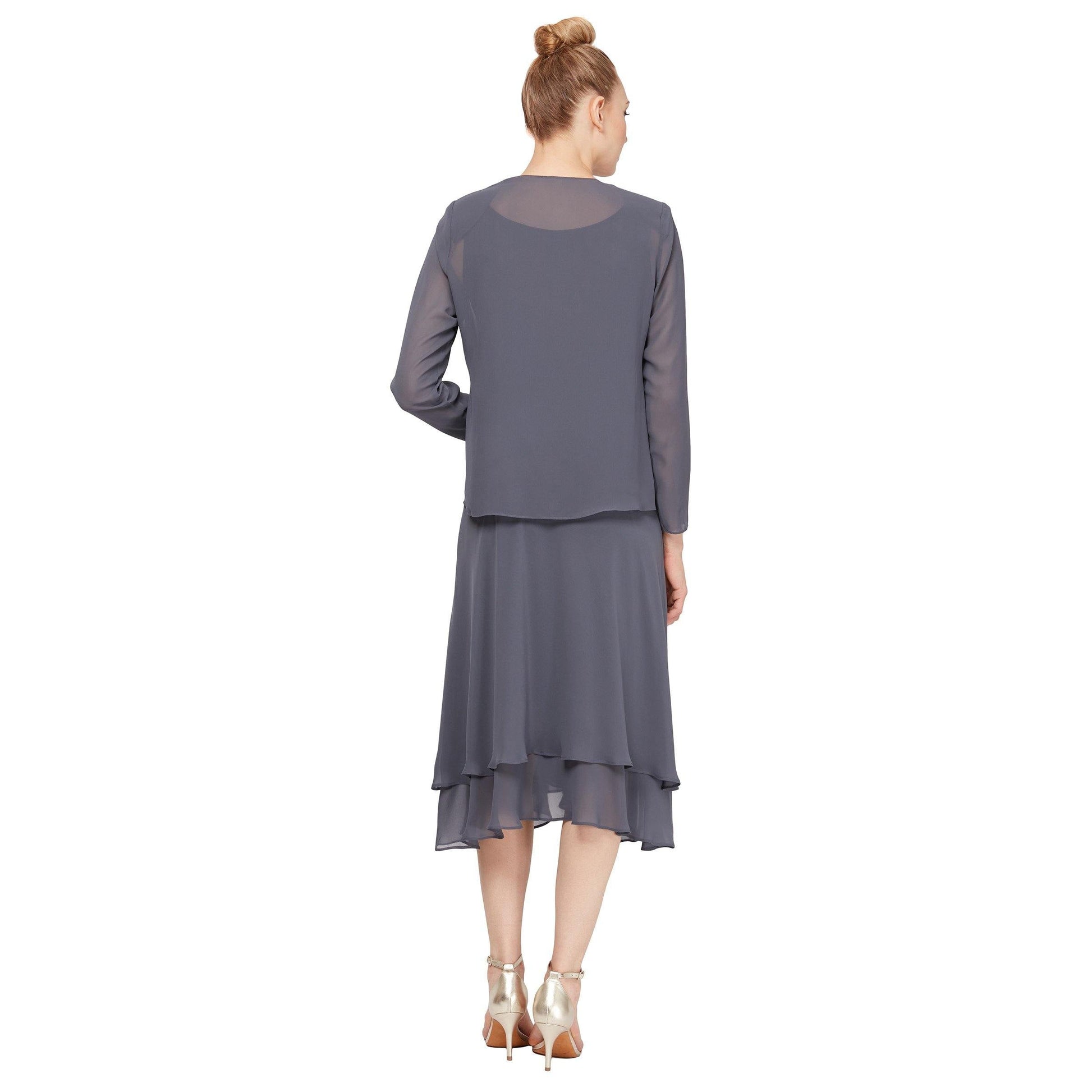 SL Fashions Mother of the Bride Jacket Dress 116184 - The Dress Outlet