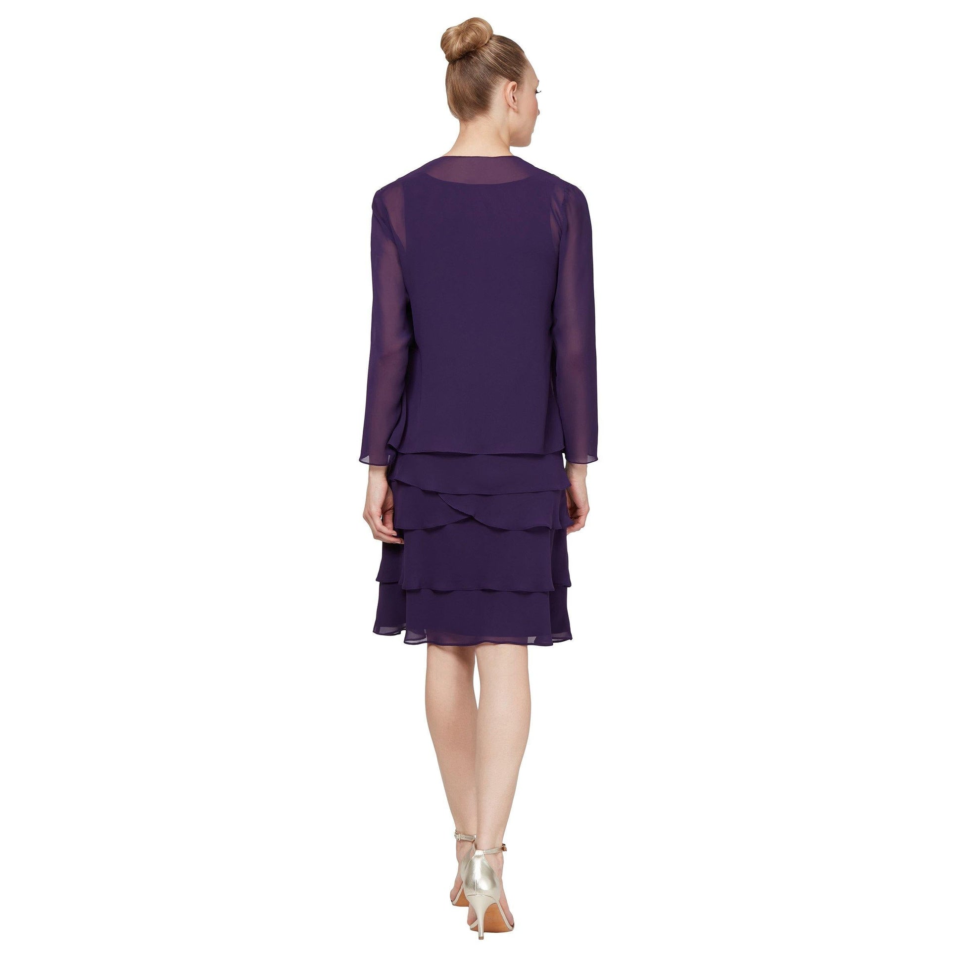 SL Fashions Mother of the Bride Short Dress 110692 - The Dress Outlet