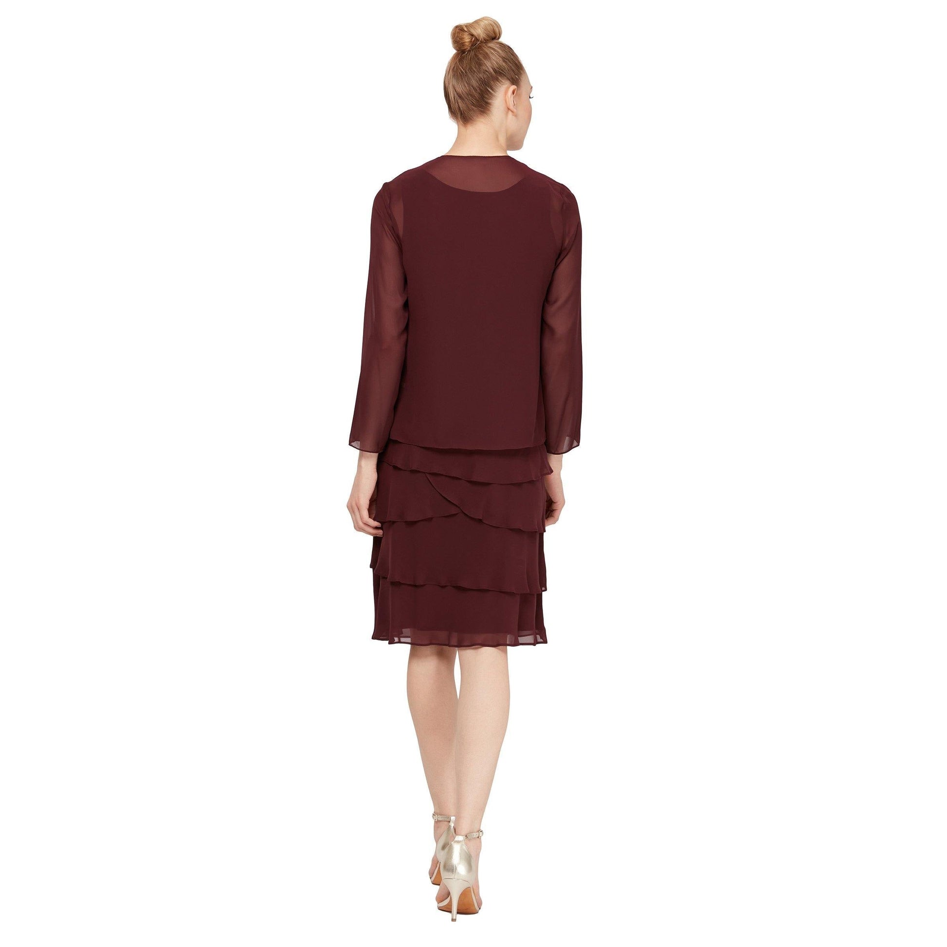 SL Fashions Mother of the Bride Short Dress 110692 - The Dress Outlet