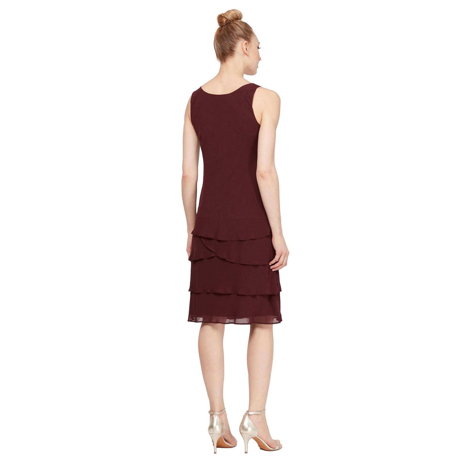 SL Fashions Mother of the Bride Short Dress 110692 - The Dress Outlet