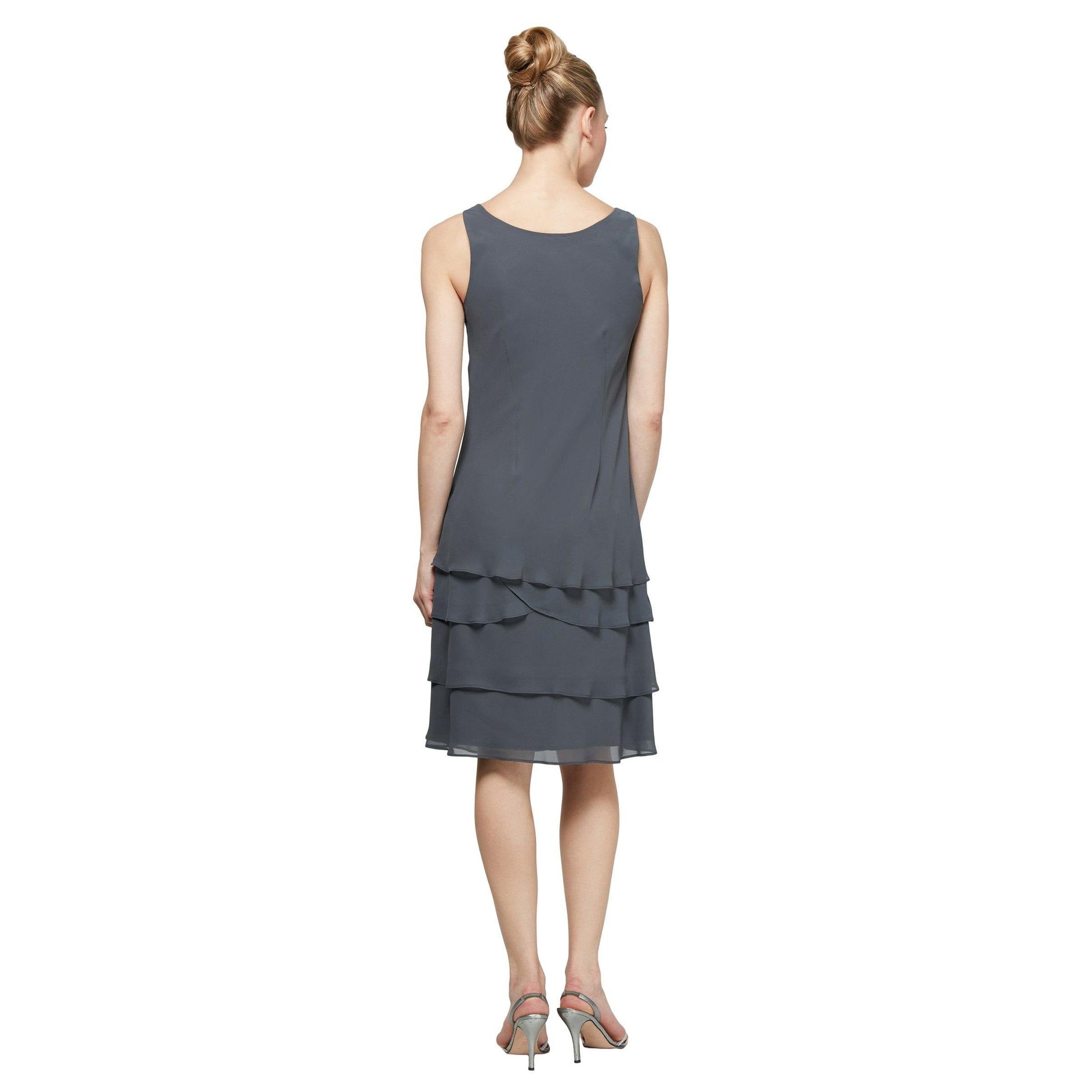 SL Fashions Mother of the Bride Short Dress 110692 - The Dress Outlet