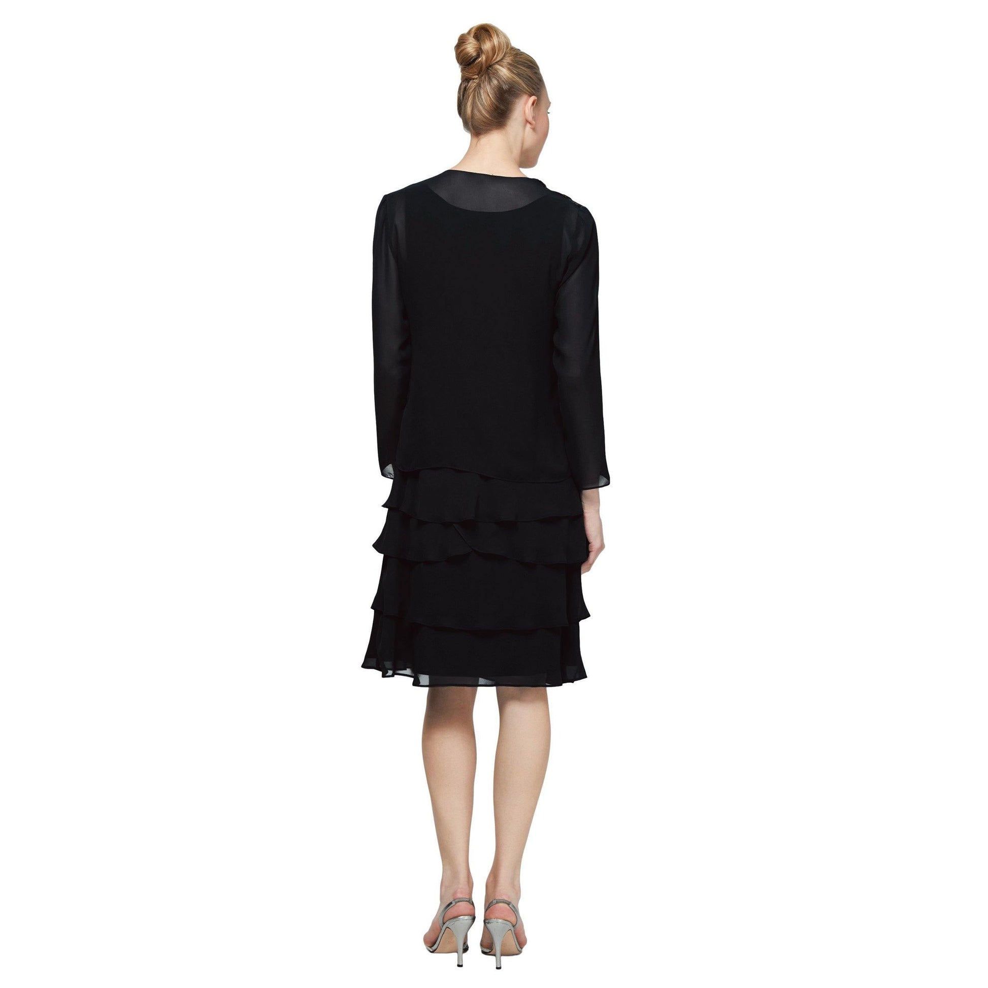SL Fashions Mother of the Bride Short Dress 110692 - The Dress Outlet