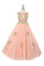 Sleeveless Floral Lace and Tulle Flower Girl Dress - The Dress Outlet Cinderella Couture