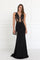 Sleeveless Lace Embellished Long Prom Dress - The Dress Outlet Elizabeth K