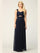 Sleeveless Long Bridesmaids Mesh Dress - The Dress Outlet