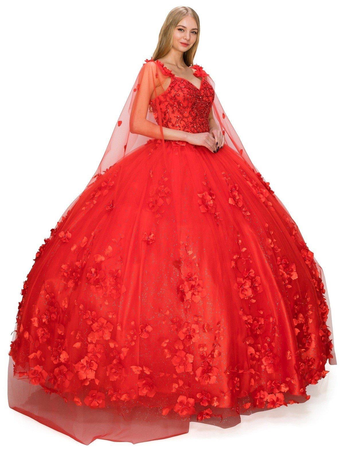 Sleeveless Long Quinceanera Dress - The Dress Outlet