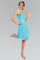 Strapless Chiffon Short Cocktail Dress - The Dress Outlet