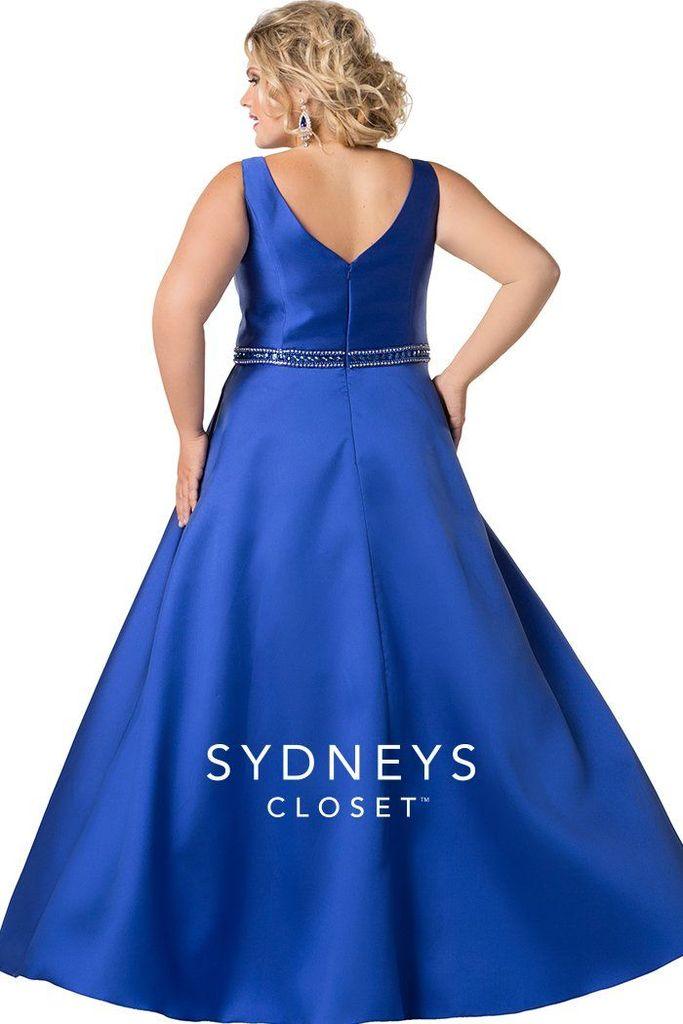 Sydneys Closet Long Evening Gown Prom Dress - The Dress Outlet Sydneys Closet