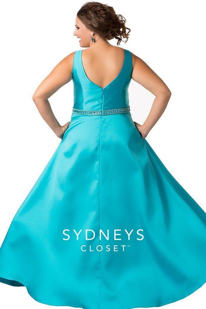 Sydneys Closet Long Evening Gown Prom Dress - The Dress Outlet Sydneys Closet