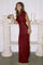 Mother of the Bride Dresses Long Mother of the Bride Sequin Formal Dress Burgundy