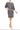Cocktail Dresses Short Printed Cocktail Blouson Dress Black Grey