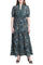 Mother of the Bride Dresses Long A Line Formal Floral Evening Dress Navy Aqua